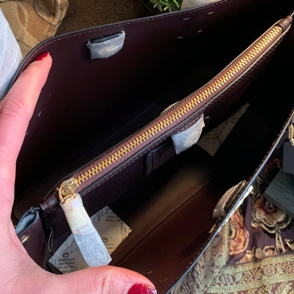 Authentic COACH 1941 double faced leather snap zip Satchel/Crossbody - Picture 7 of 14